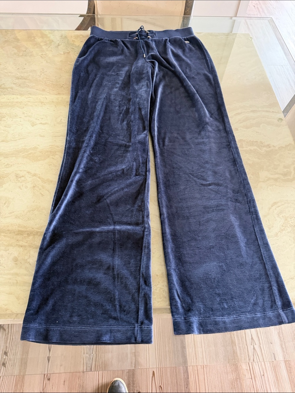 Women’s  Navy Plush Lounge Pants - Soft Cozy Bottoms